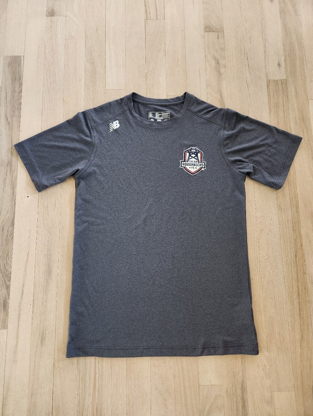 New Balance Tulsa Roughnecks FC Performance Shirt Men's Small Gray Soccer Unisex